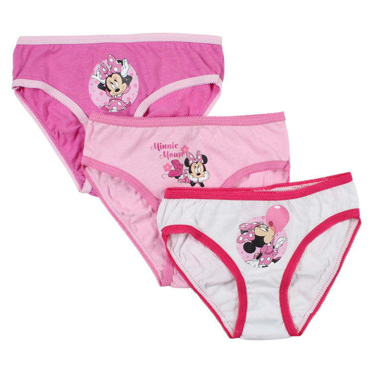 Picture of MIN361335 DISNEY MINNIE MOUSE 100% COTTON 3 PACK BRIEFS